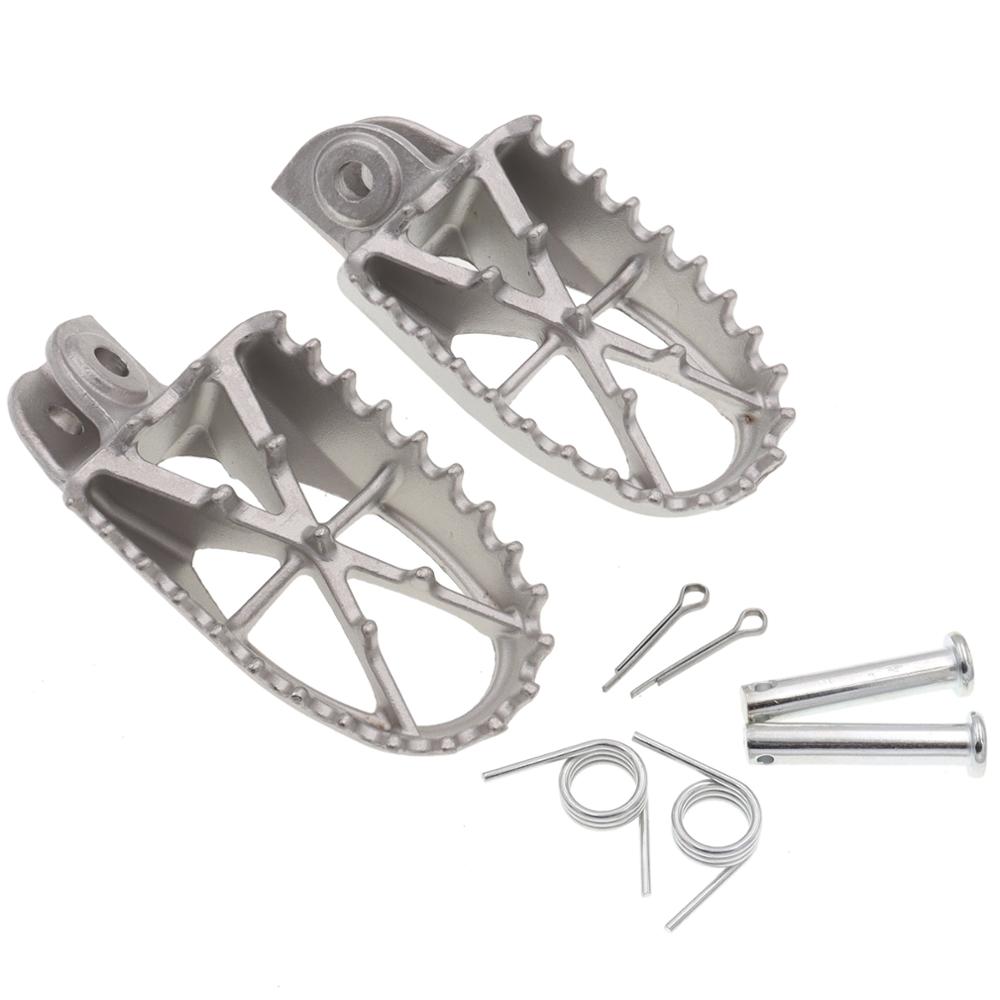 Stainless Steel Foot Pegs Pedals FootRests Fit for ktm250 crf250(2001) CQR Dirt Bike Motorcycle