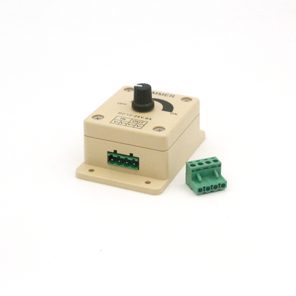 LED Dimmer DC 12V 24V 8A Verstelbare Helderheid Lamp Driver Enkele Kleur 5050 5630 led Strip Licht voeding Controller