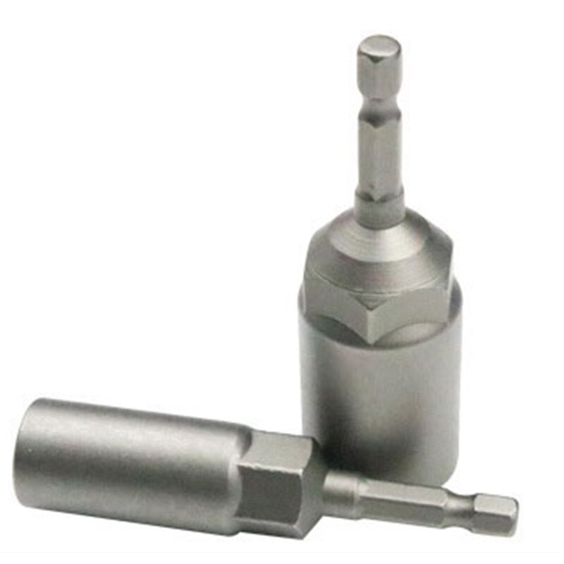 10Pc 1/4 Inch Wrench Hex Bit Socket Set Deep Long 1/2 Inch Impact Drill Socket Adapter Drill Bits