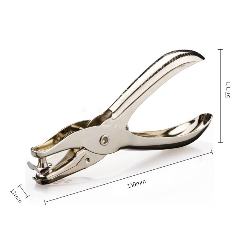 Perforadora de papel manual de Metal de 3mm con 1 Agujero, perforadora de papel para álbumes de recortes, cortador de papel A4, herramientas DIY para encuadernación de oficina, papelería