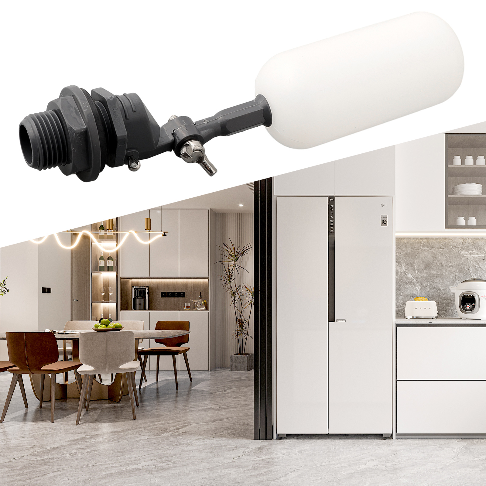 Vlotter Kogelklep Uitgeschakeld 1/2 \ \ "Automatische Vulling Voor Vijvervisaquaria Watertank Vul Visvouwklep