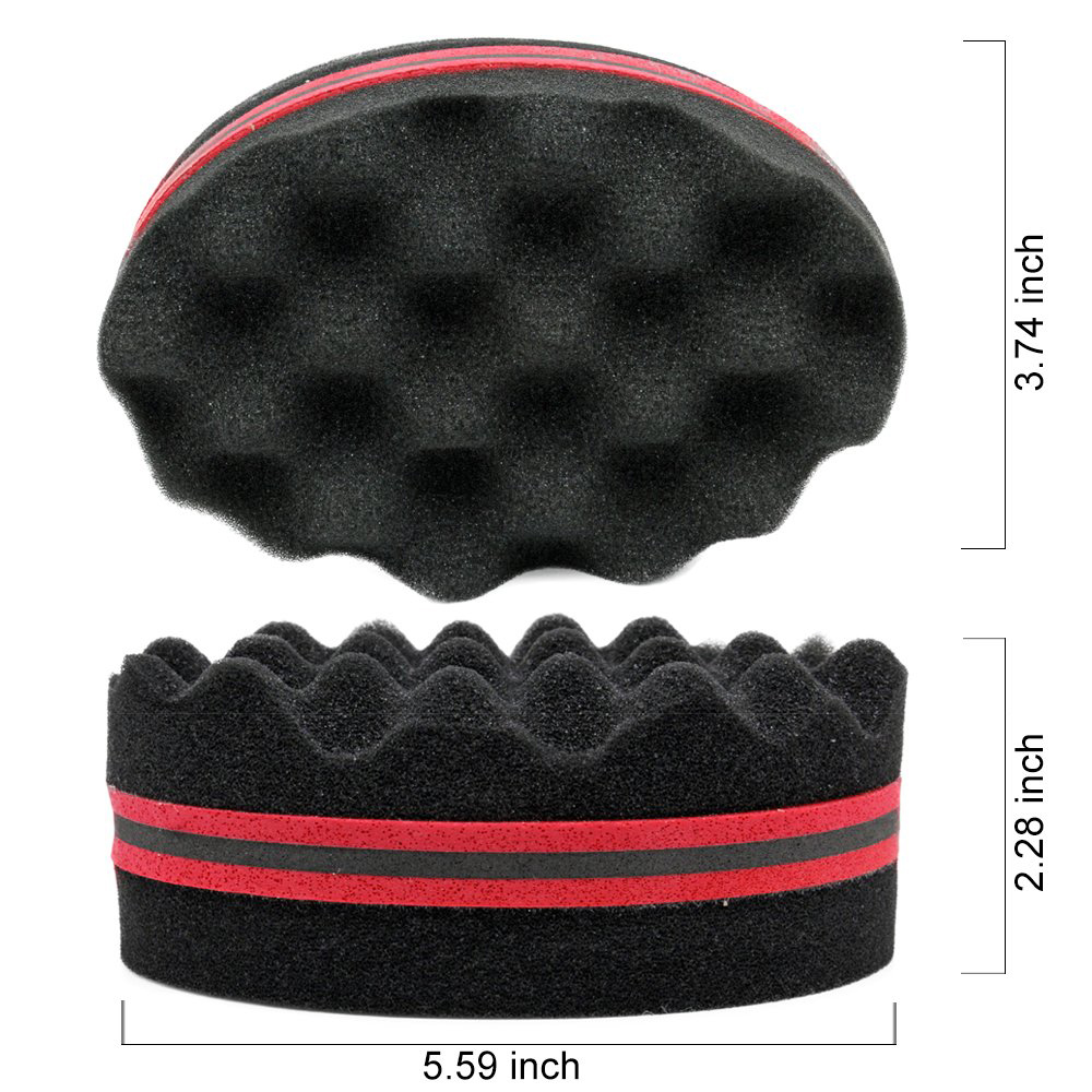 Magic Twist Hair Sponge Barber Hair Brush Sponge Styling Tool For Afro Curl, Coils, Dreadlocks Braiding Hair Sponge Brushes