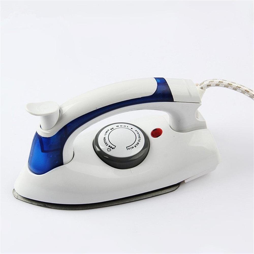 700W Portable Compact Size Foldable Handle Electric Steam Iron Baseplate Steam Iron Handheld Home Travel Use