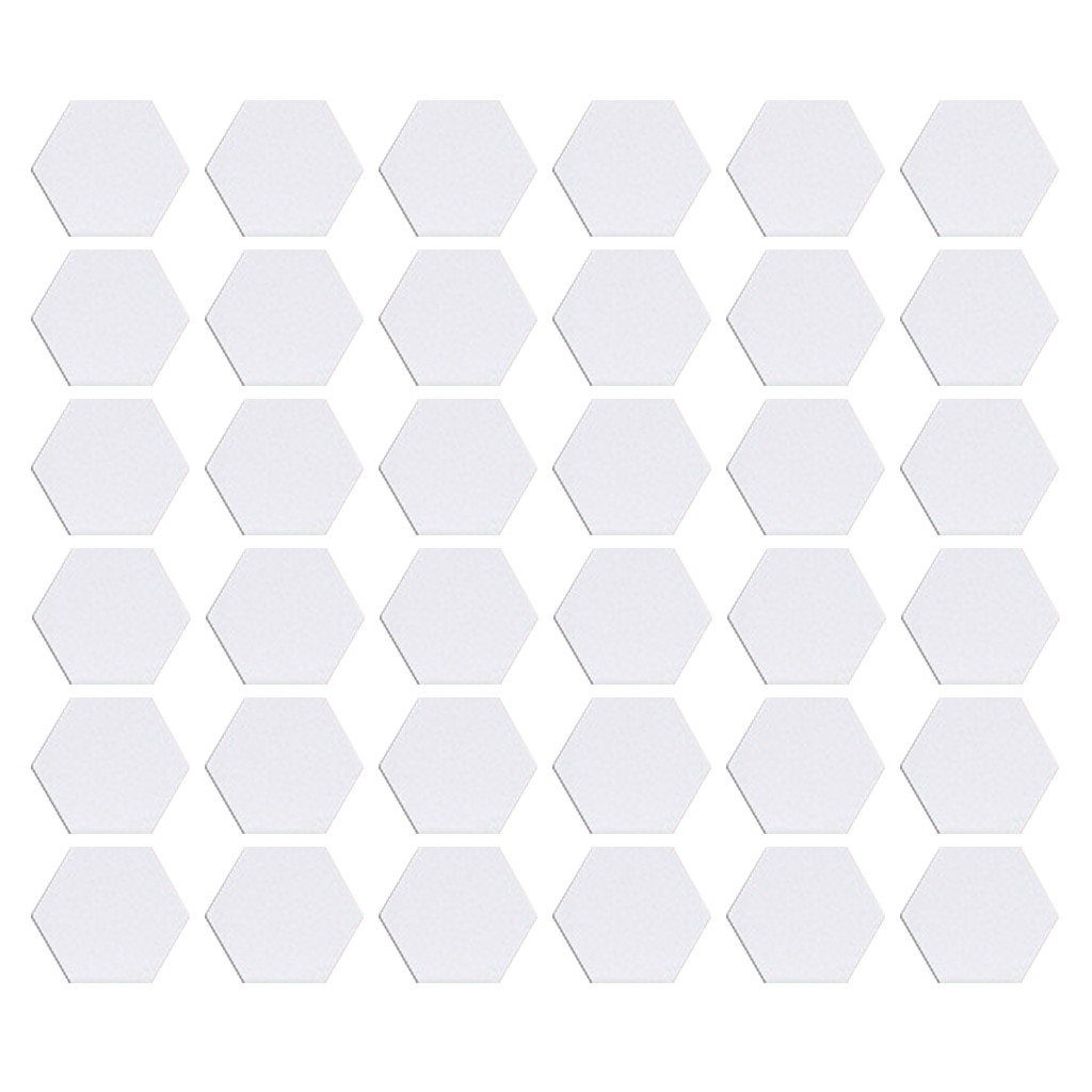 Pegatinas de pared hexagonales 3D para espejo, calcomanías decorativas con personalidad para suelo de pasillo, restaurante y sala de estar, 4CM, 36 unids/set por juego
