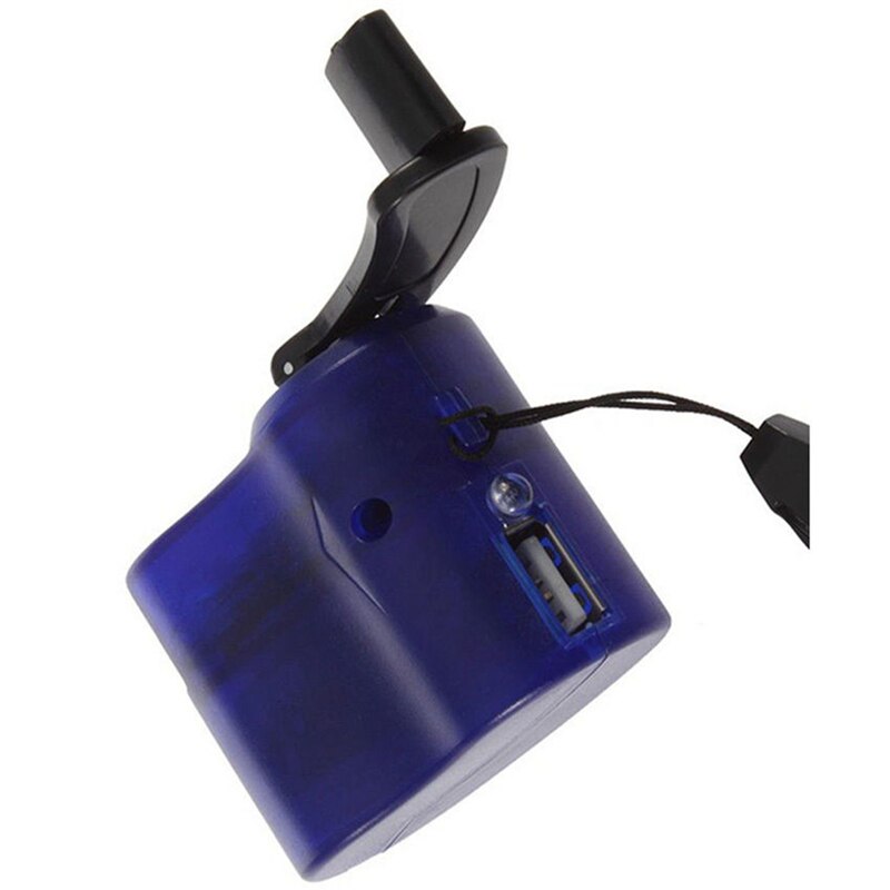 Chorro de cargador de emergencia DC 6V 300mA USB manivela Dinamo Manual teléfono celular para MP4 tableta del teléfono móvil fuente de alimentación al aire libre