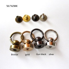 XUNZHE-remaches de carcasa de teléfono, botón, tornillo de tuerca, remache de uñas, cinturón de cuero trasero para coser hecho a mano, Material de bricolaje accesorios, 20 piezas