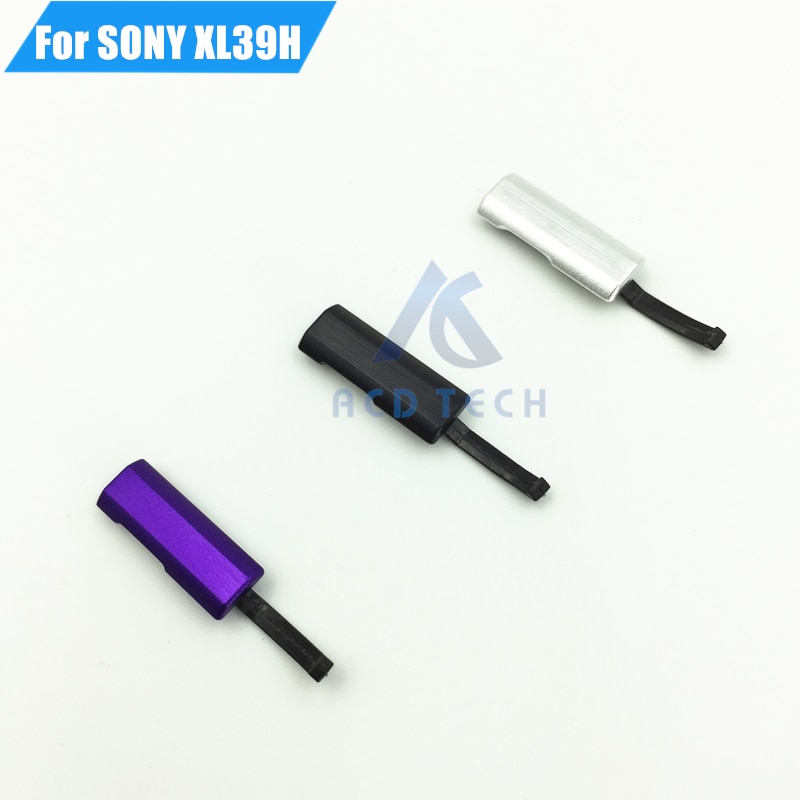 100% puerto de carga USB Original tapa de enchufe de polvo cubierta de ranura de puerto para Sony Xperia Z Ultra XL39H C6802 C6833