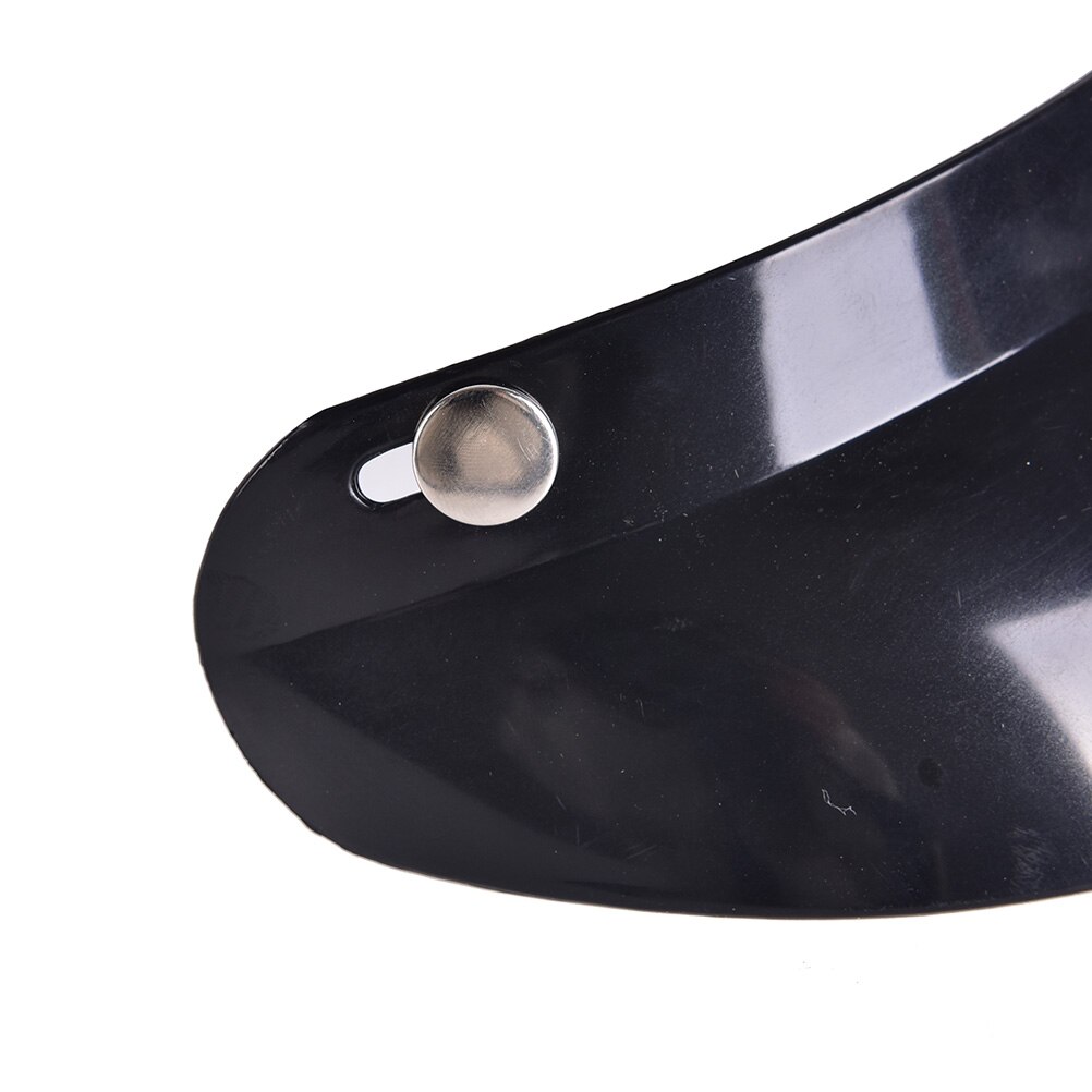Vintage 3-Snap Motorhelm Piek Lens Open Gezicht Zonnescherm Visor Shield