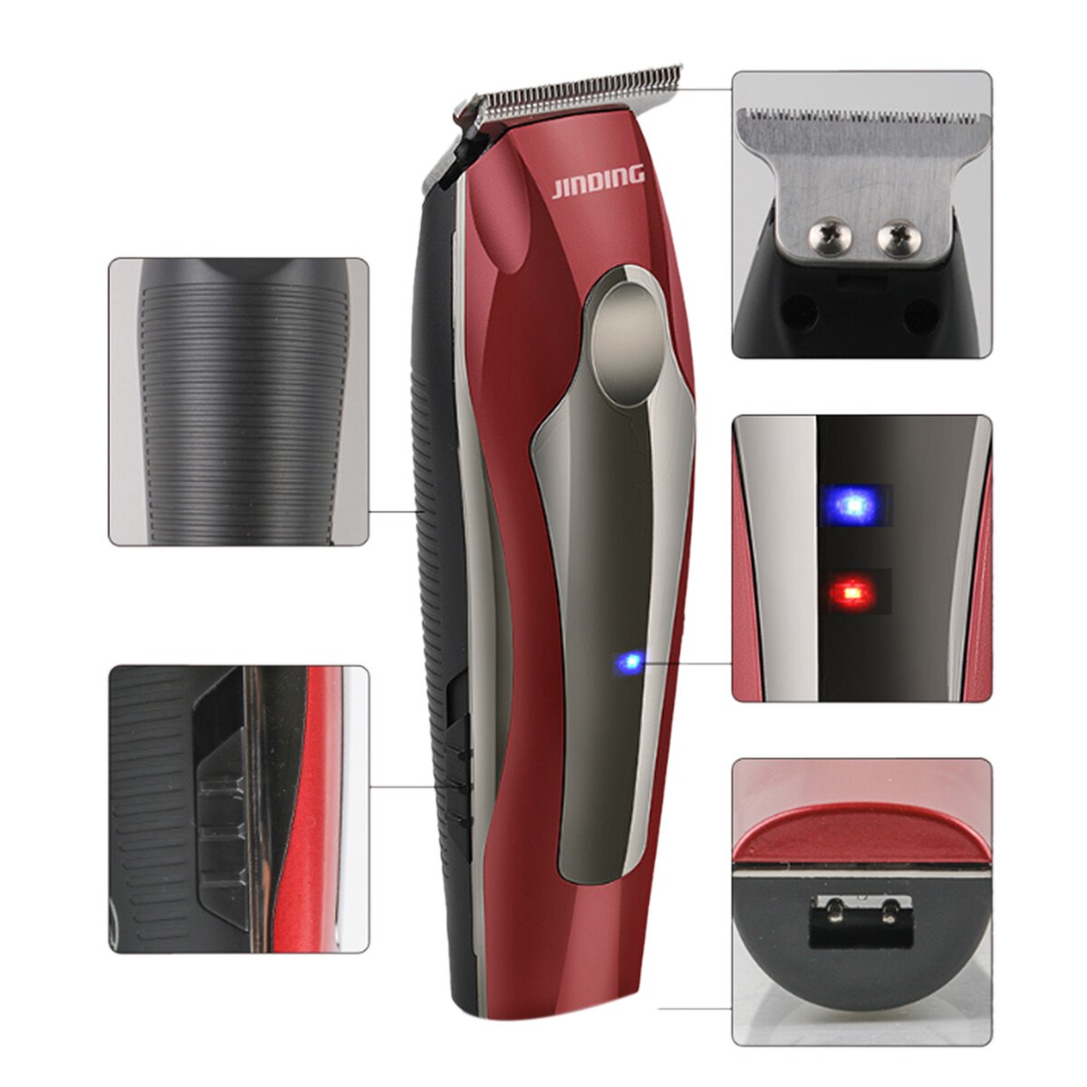 Tondeuse Professionele Elektrische Tondeuse Oplaadbare Draadloze Kapper Haar Knippen Baard Trimer Kapsel Machine Mannen Kids