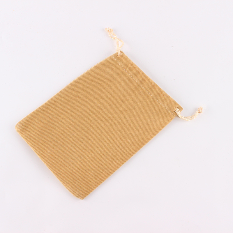 10pcs/lot 10*14cm Mini Velvet Drawstring Bag Jewel Accessories Storage Bags Packing Pouch: Yellow