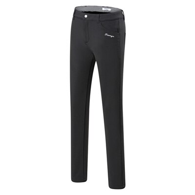 Frau Golf Abnehmen Hosen Winter Herbst warm Halten Hohe Elastizität Hosen Damen Verdicken Golf Hosen D0676: Schwarz / S