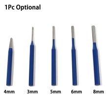 Punzón de percusión de acero de aleación, Pin de cincel, remache, tornillo de , agujero, herramienta de tallado para carpintería de 3mm, 4mm, 5mm, 6mm, 8mm, 1 unidad