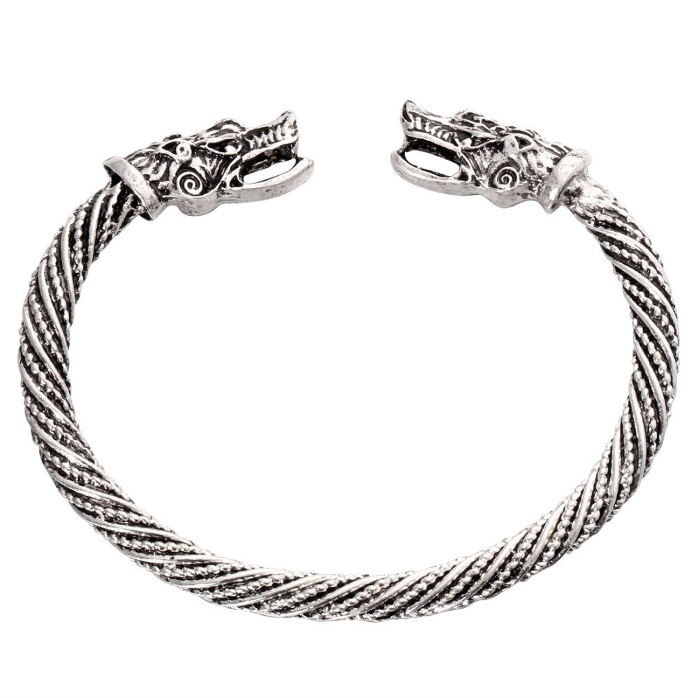 Bracciale testa di lupo adolescente gioielli indiani accessori moda bracciale vichingo bracciale da uomo braccialetti da polso per bracciali da donna
