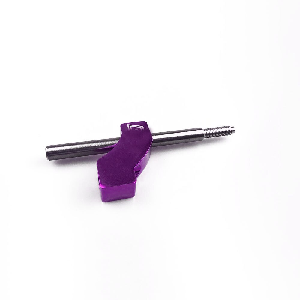 Adjustable Shift Lever Shift Knob Extender Short Shifter Extension Adapter Universal for (10X1.5) Gear Knob: Purple