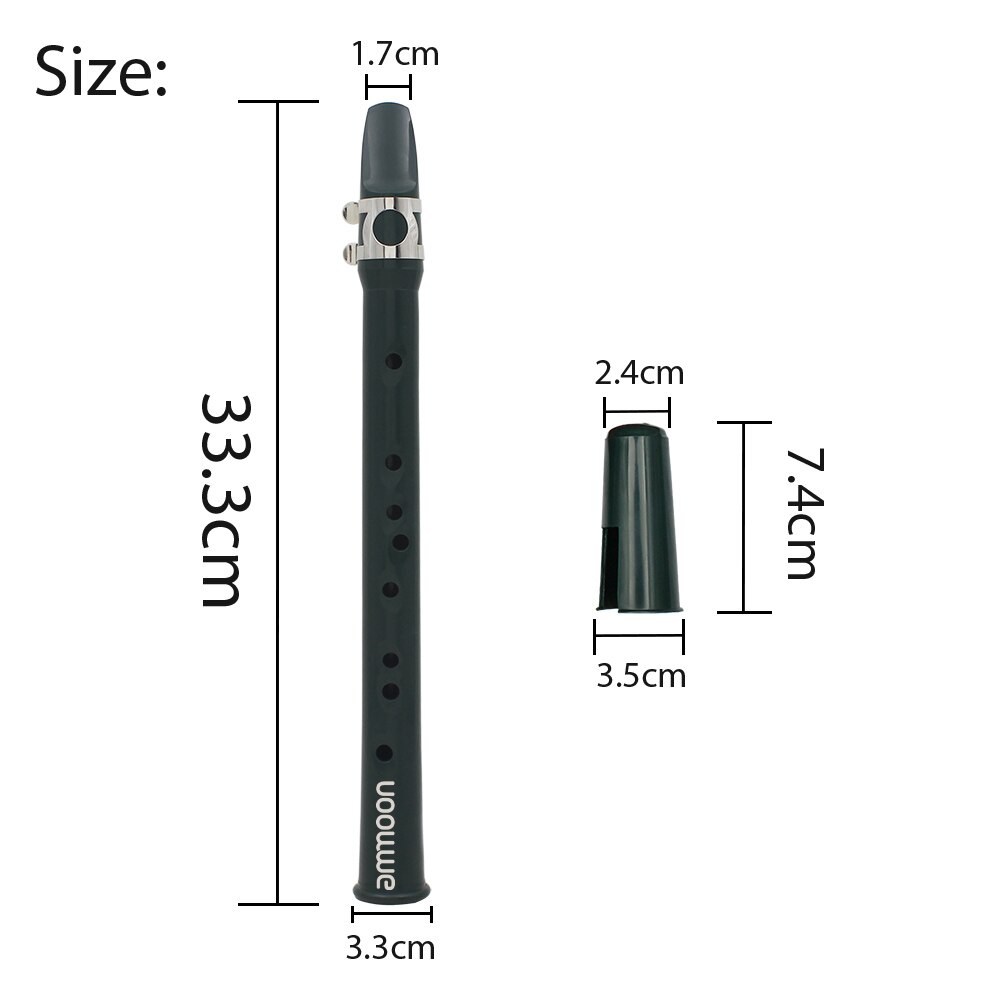 Mini Saxofoon Sax Pocket Saxofoon Eb Plastic Met Ligatuur Reed Muziek Score Gig Bag Houtblazers Instrument