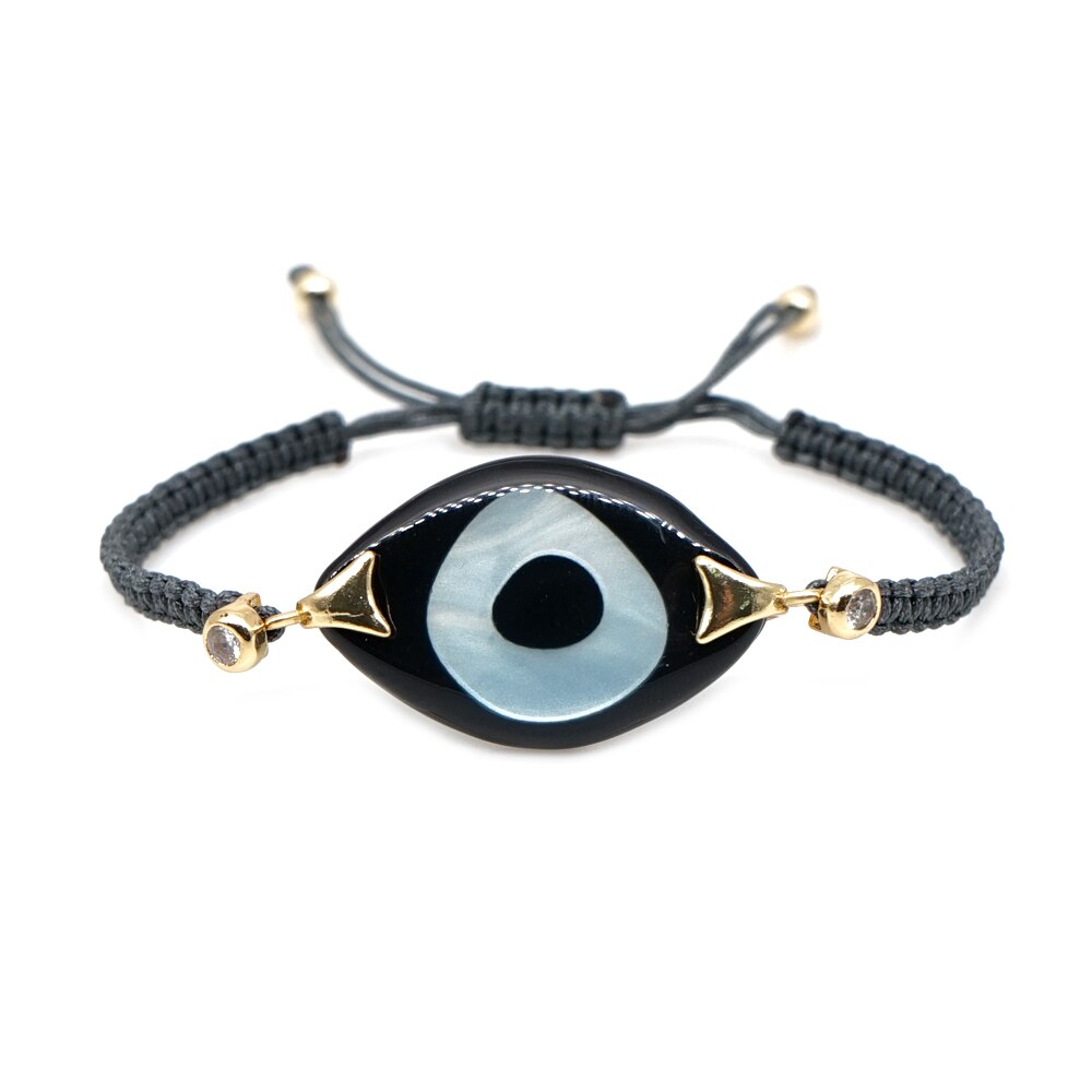 Go2 boho ins turkse boze oog armband voor vrouwen sieraden gevlochten vriendschapsarmbanden geweven pulseras sieraden: B-b190055j