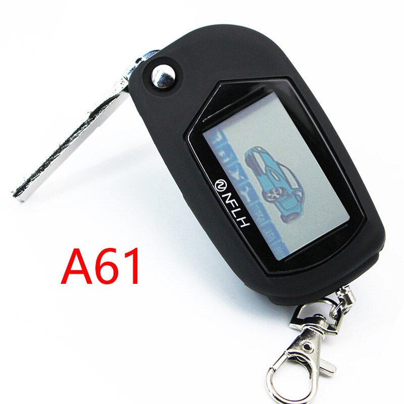 keychain with flip key main key fob for car alarm starline A61 remote control Key Chain Engine Start Remote Control