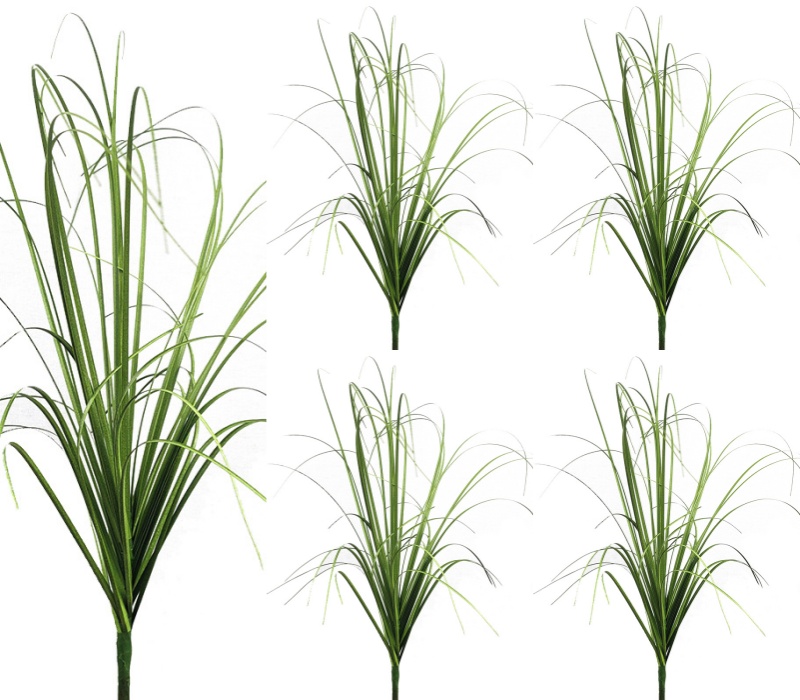 Simuliertes Zwiebelgras, DIY gefälschtes Gras, Gartendekoration, Pflanze, Blumentopf, Märchengarten, Miniaturmodell, künstliche Pflanzen: 3XL / plum
