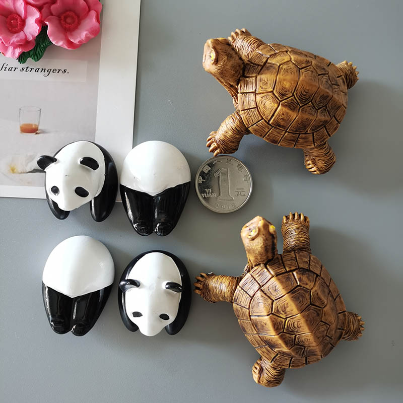 Cute Animal Koelkast Magneten Simulatie Uil Panda Schildpad Leuke Magneten Koelkast Sticker Hone Keuken Decoratie Kinderen