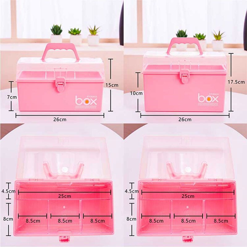 Plastic Multifunctionele Make Storage Box Nail Polis Organizer Lipstick Houder Rack Cosmetische Manicure Toolbox Plank Container