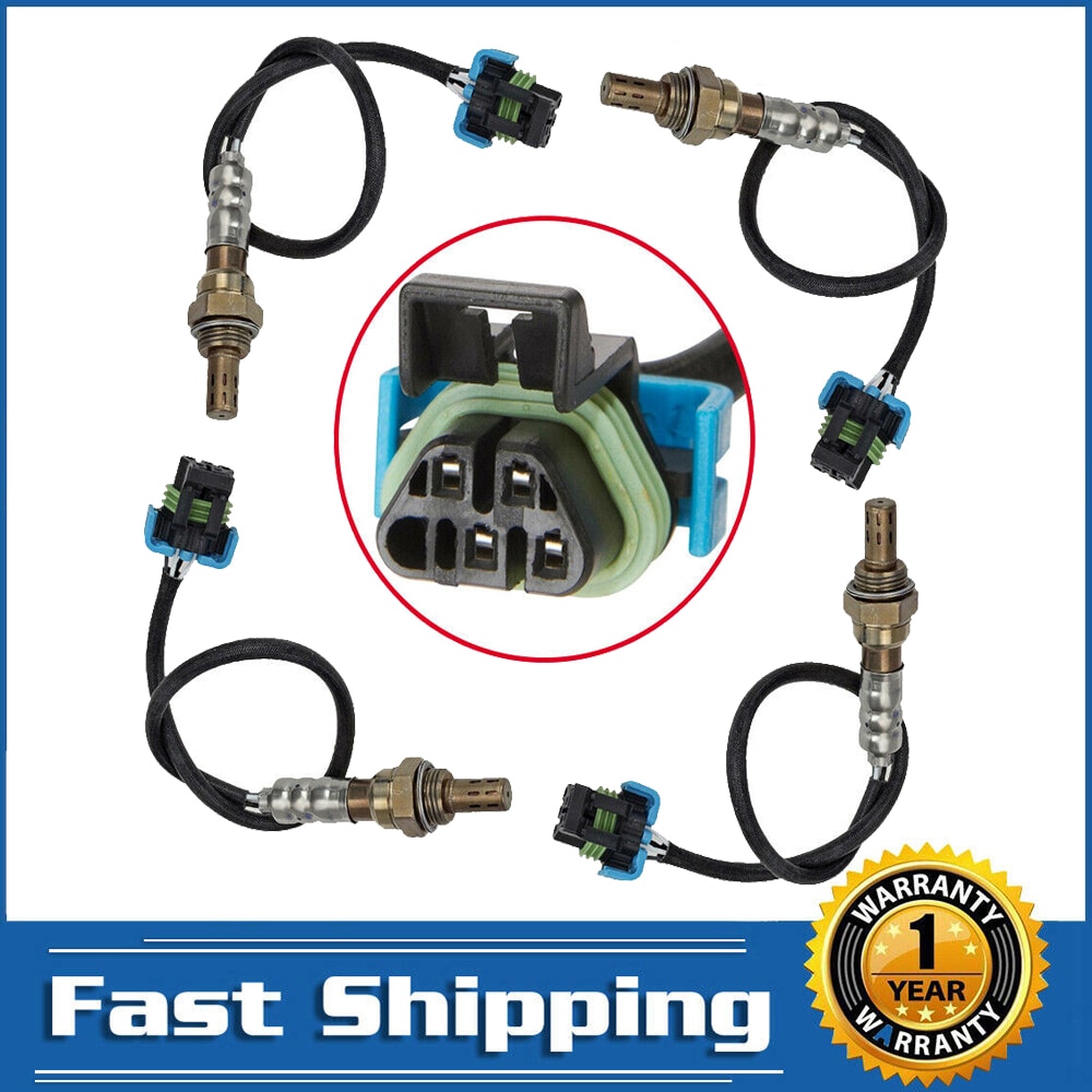 4X Oxygen O2 Sensor Upstream Downstream for Buick Enclave LaCrosse Chevrolet Traverse GMC Acadia Saturn Outlook 3.6L Front Rear