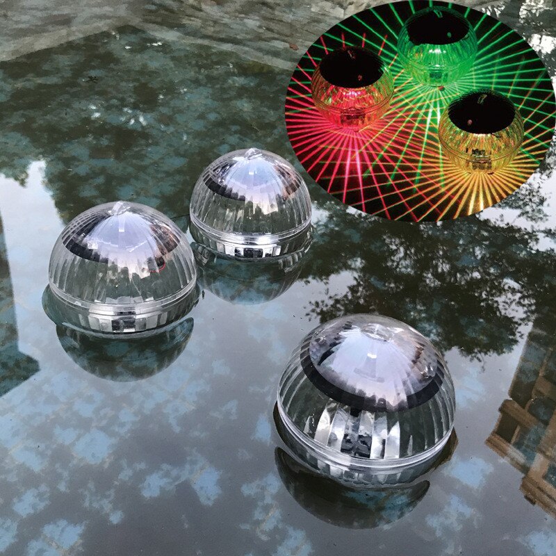 Luz solar flutuante bola subaquática ao ar livre rgb cor mudando piscina festa luz da noite para quintal lagoa jardim gramado lâmpada: Yellow