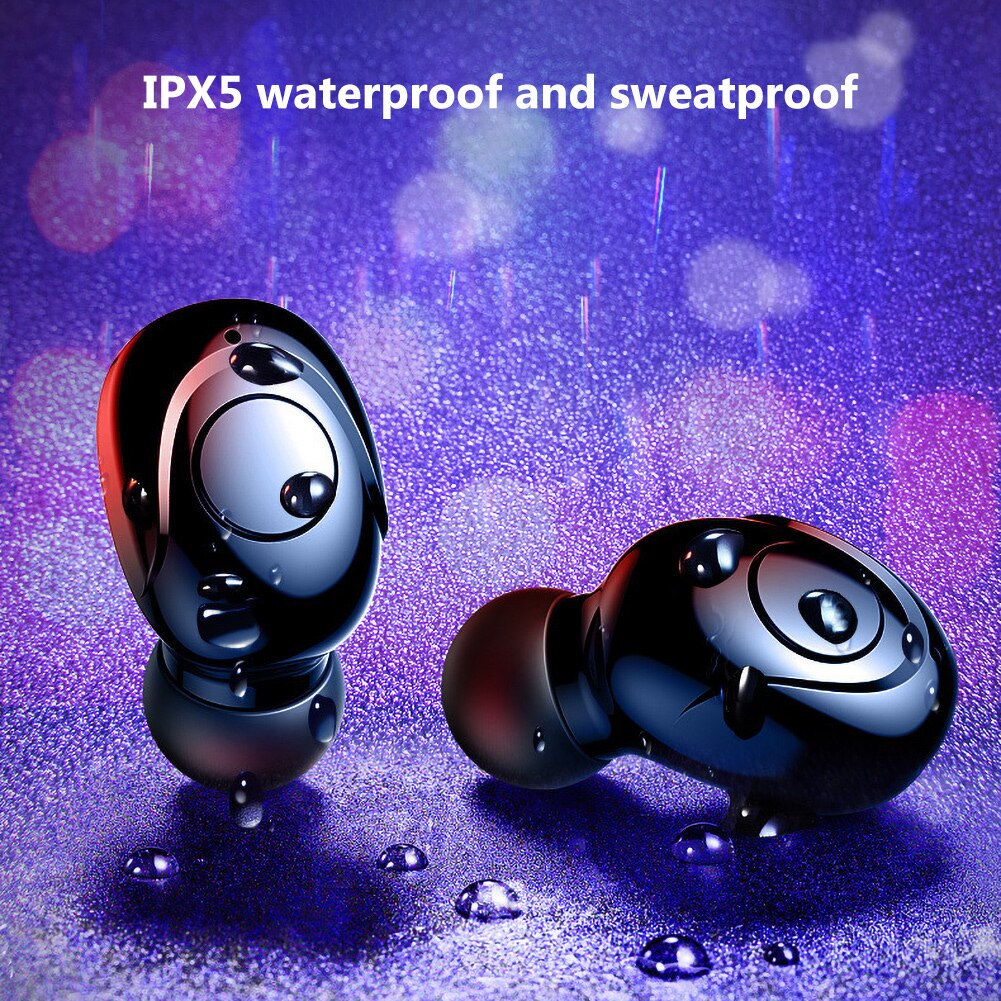 Draadloze Koptelefoon Tws Bluetooth 5.0 Mini Oordopjes Stereo Bass Led Power Display Noise Cancelling Sport Waterdichte Oordopjes In Ear