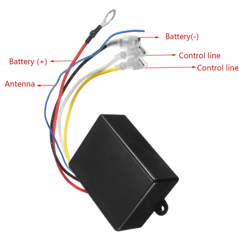 12V 500Amp HD Electric Capstan Contactor Winch Control Solenoid Twin Wireless Remote Recovery 4x4