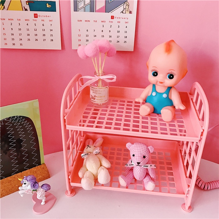 Coloffice couleur bonbon support de papeterie serre-livres support de rangement Simple maison support de bureau fille coeur bureau fournitures scolaires 1PC