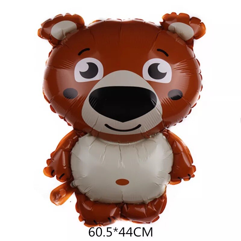 Cartoon Animal Foil Balloons squirrel Ballon Fox flamingos Air balloon Birthday party decorations Kids hedgehog Inflatable toys: bear