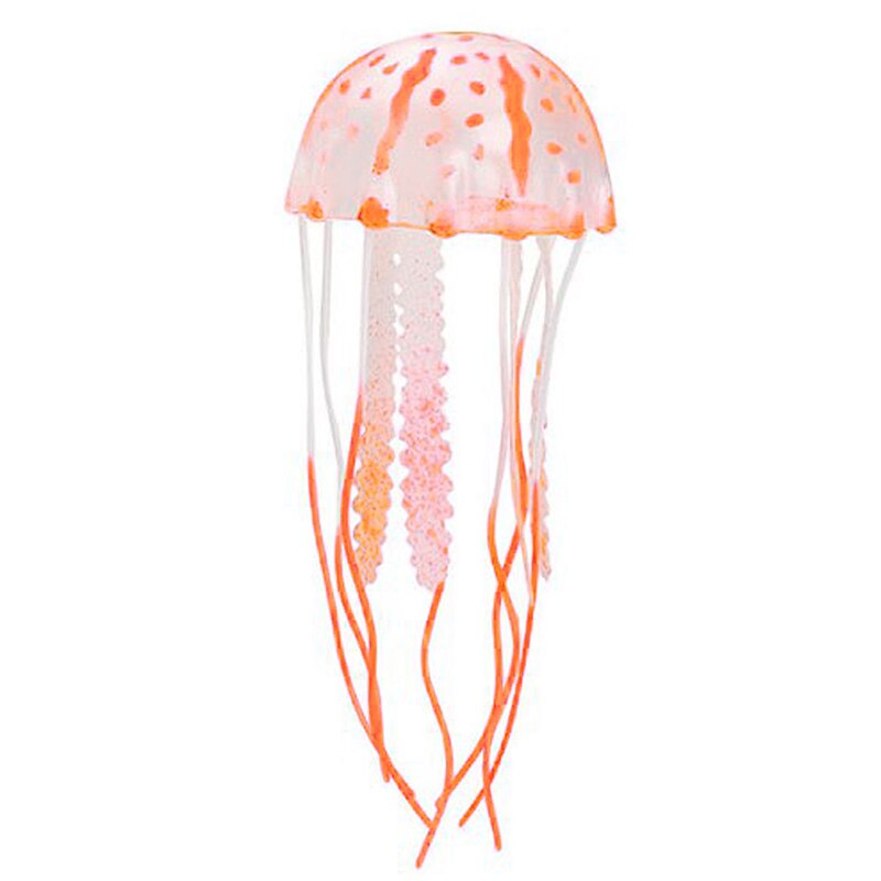 5.5 CM Gloeiende Effect Kunstmatige Kwallen Aquarium aquarium Decoraties Siliconen Aquaria Kleine Ornament