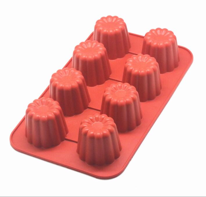 canele mold Silicone Canneles Mold French Custard Coffee Cake Mould Bordelais Silicon Candy Maker: 1