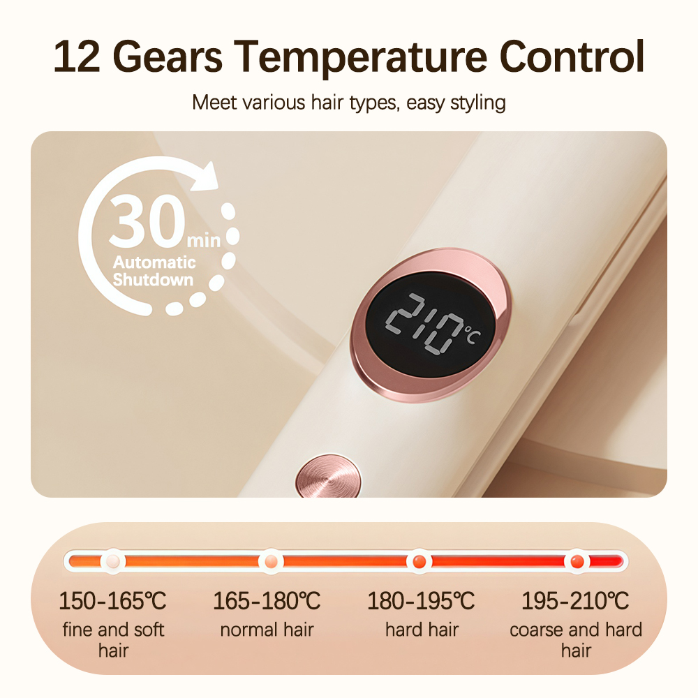 Plancha de pelo , plancha plana, rizador 2 en 1, plancha alisadora, herramientas para el cabello de calentamiento rápido para todos los peinados