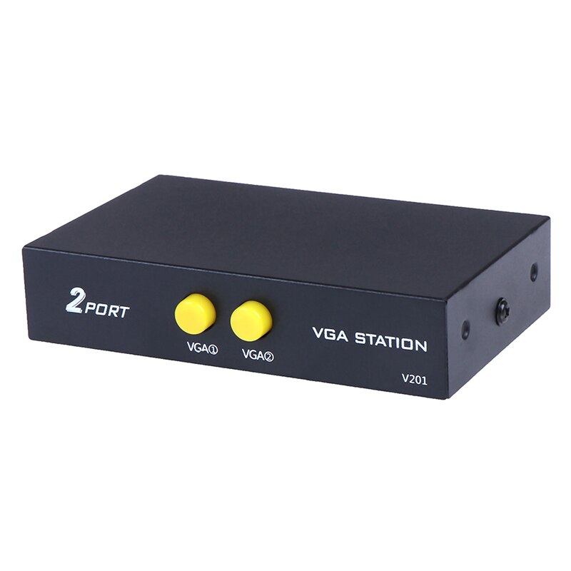 1PCS 2 Port Computer VGA Switcher Sharer KVM Switch Resolution 1920 x 1440