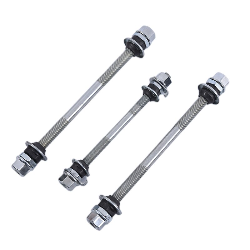 150/180mm Bicycle Wheel Hub Axle Front Rear Steel Solid Spindle Shaft Vintage Front/rear Axle Lever Bike Repair Tool Accessories