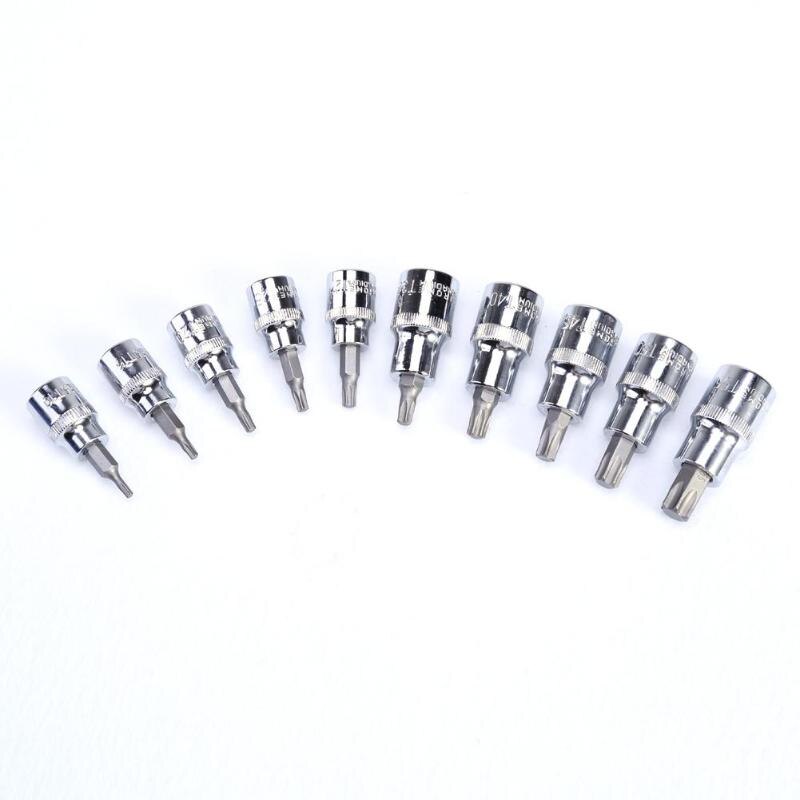 29Pcs/Box Torx Star Socket Screws Bit Set Male Female E & T Sockets Screwdriver Sleeve Auto Car Repair Tools Kit