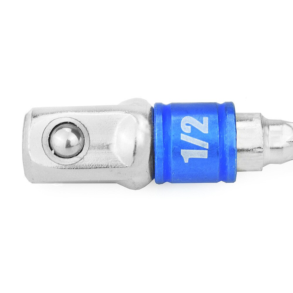 3PCS 1/4 3/8 1/2 Wrench Socket Adapter colorful Spring Loaded Ball Chrome Vanadium Steel Socket Adapter Drill Ratchet Power Tool