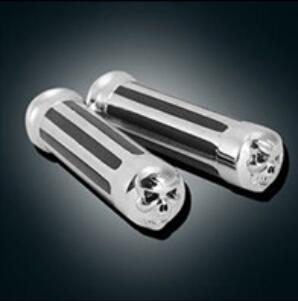 22 Mm Handvat Motorfiets Custom Chrome Aluminium Hand Grips Chopper Cruiser Stuur Grip: A11