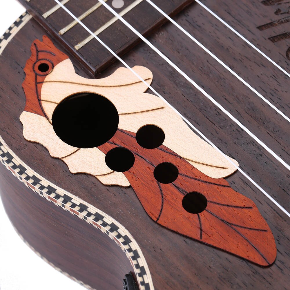 Ukelele acústico de picea ammoon de 21 ", Ukelele con bolsa de 15 trastes y 4 cuerdas, instrumento Musical con pastilla EQ integrada