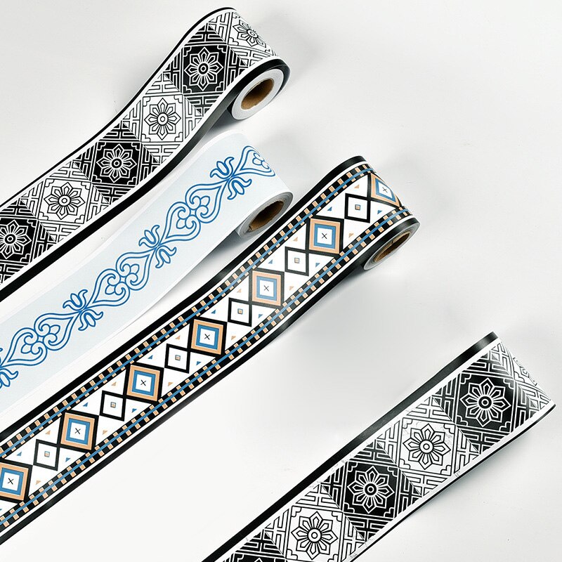 Spiegel Muurstickers Diy 3D Pvc Zelfklevende Grens Plint Plafond Stickers Muurschildering Waterdicht Ve