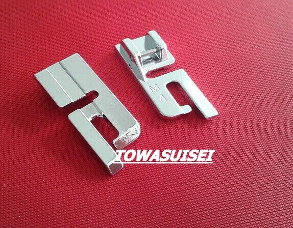 2PCS FELLING Foot Feet 6.5MM &amp; 4MM Sewing Machine FOR SINGER BROTHER TOYOTA HOME JANOME JUKI SILVER ALFA BERNETTE NECCHI