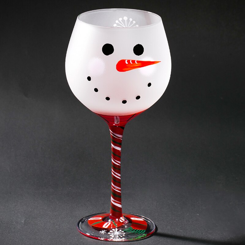 hand painted Wine Glass cup Champagne Glass Crystal cup Wine goblet Cups home Bar Hotel party Drinkware