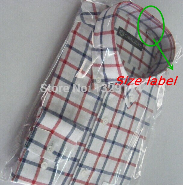 Number 34 35 36 37 38 39 40 41 42 43 44 45 46 47 48 Black woven polyester cloth shirt size label clothing