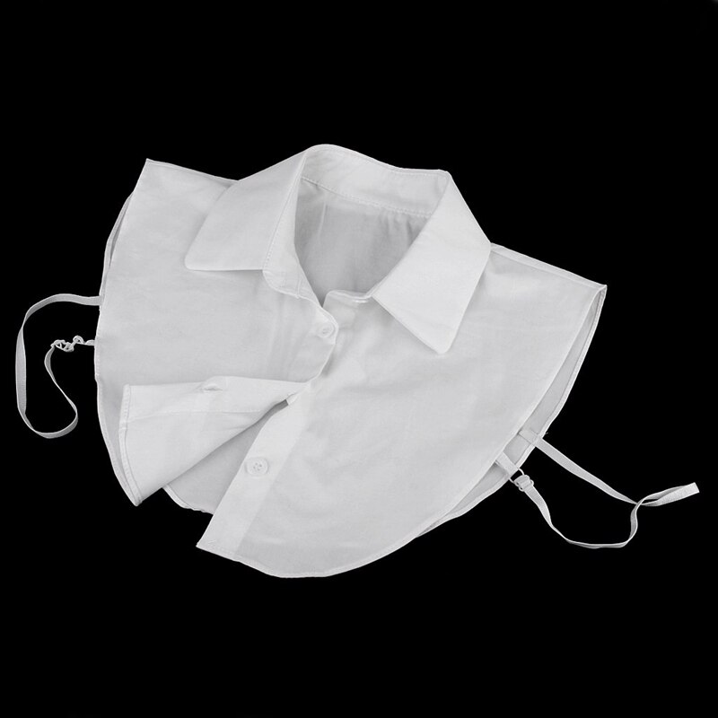 Women's Detachable Half Shirt Blouse Collar White