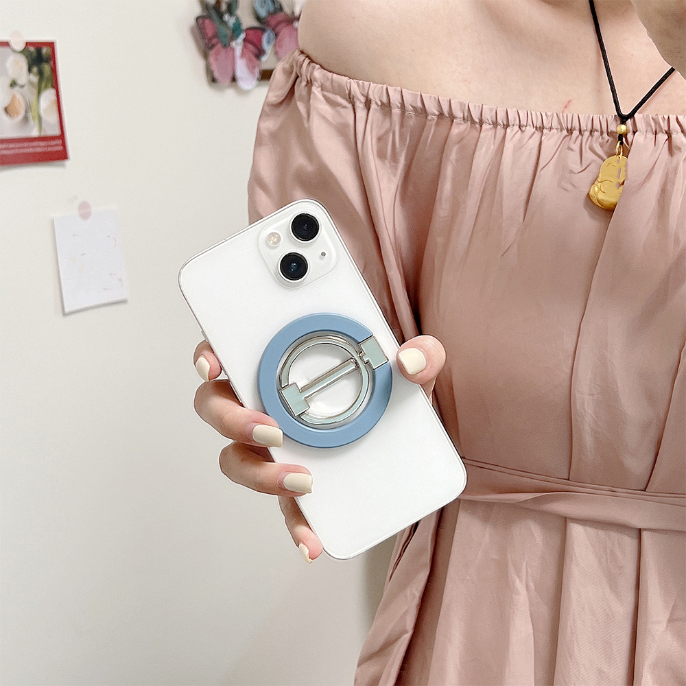 Magnesafe metalowy brokat w proszku silny magnetyczny uchwyt pierścieniowy ssący do uchwytu na telefon komórkowy z metalowym ładowaniem obrotowym 360 ° uniwersalny