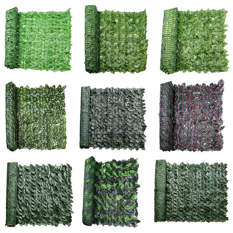 Artificial Ivy Fence Privacy Fence Green Plants Leaf Privacy Garden Green Dill Balcony Fence Backyard Decorative Plant Wall