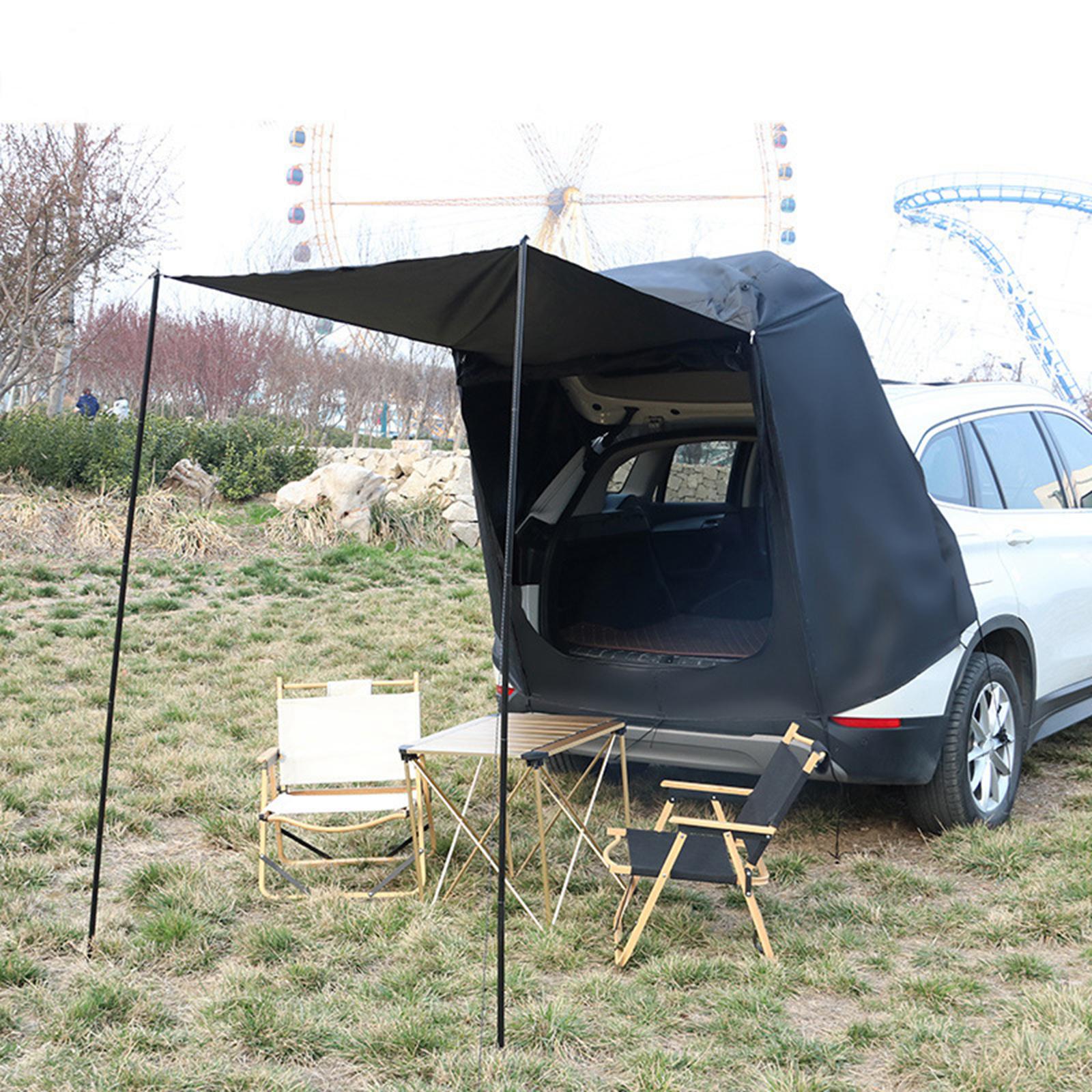 SUV Trunk Tent Car Tail Awning Trip Self-driving Picnic Tour Barbecue Lightweight Sun Shade Canopy UV Protection Anti-Mosquito