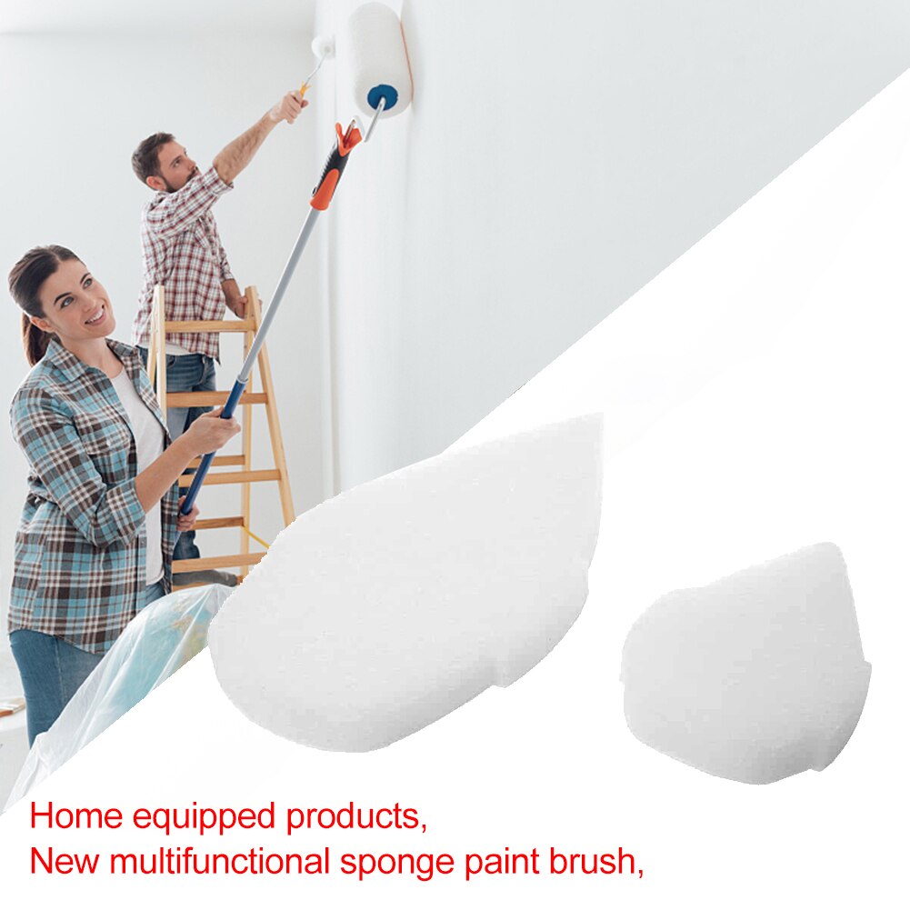 2 Stks/set Huishouden Muur Schilderen Spons Cleaner Voor Thuis Muurschildering Borstel Decoratieve Tool Grote En Kleine Spons