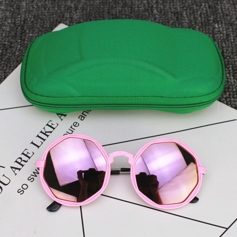 Korean Kids Children Colorful Sunglasses Round Reflective Glasses Baby Children UV400 Sport Sunglasses Toys Accessories