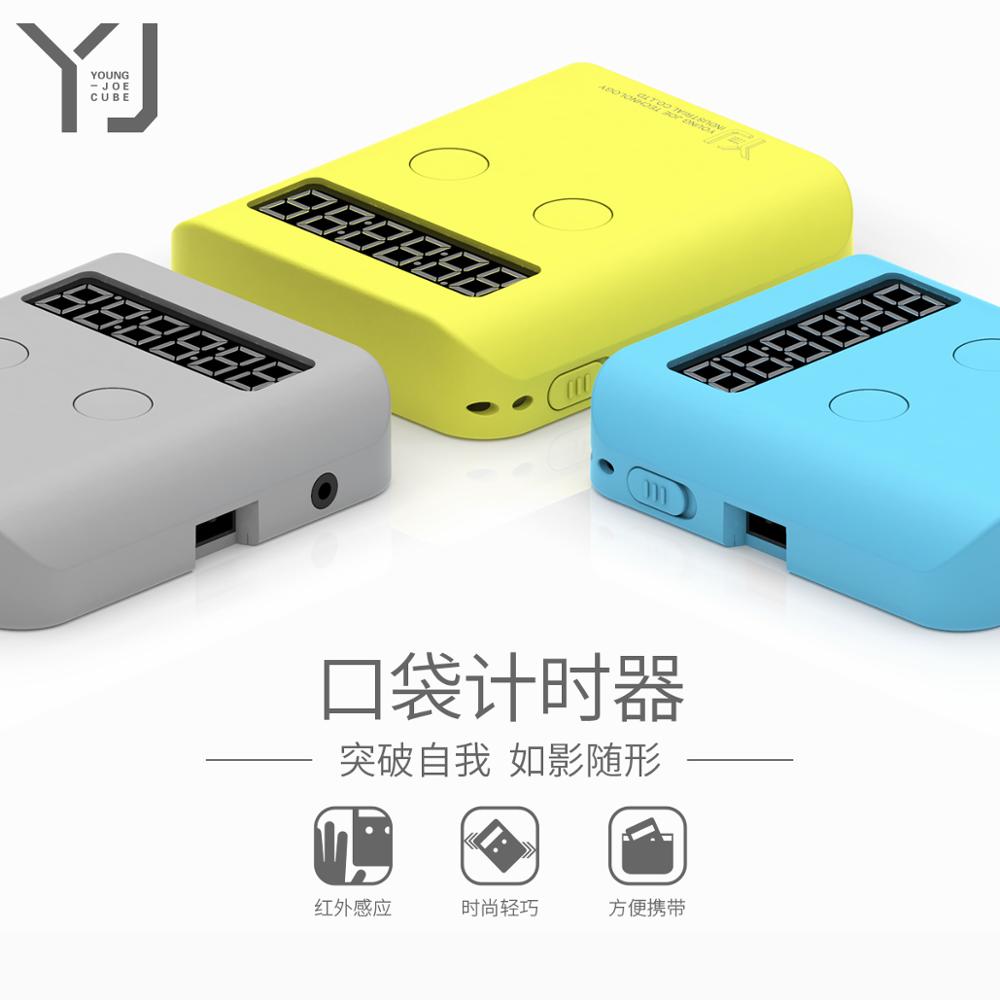 YJ tasche Timer Puzzle magie Würfeln Geschwindigkeit Timer tragbare innovativ infrarot Sensor cubo Magico fliegen tassen freundlicher spielzeug yongjun